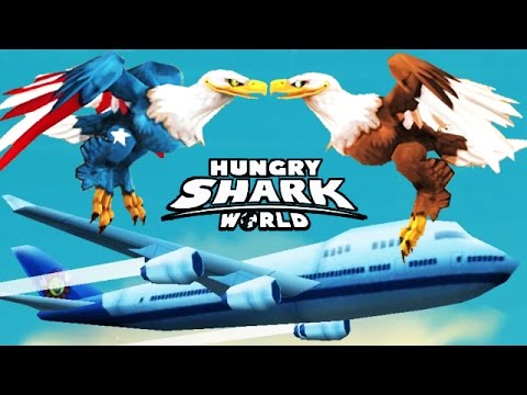 Hungry Shark World - New Eagle Pet Team - Archie & Super Steve