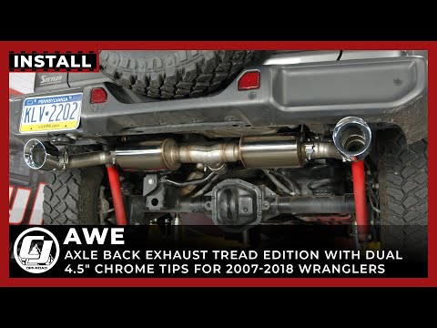 2018-2022 Jeep Install | AWE Axle Back Exhaust Tread Edition