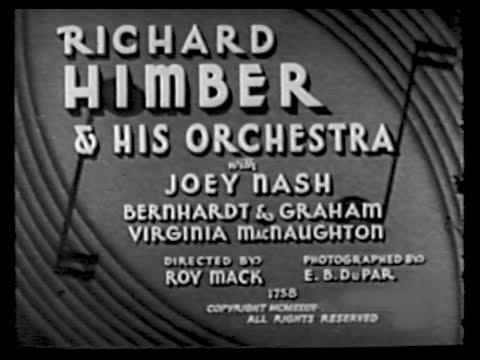 Richard Himber & His Orchestra with Joey Nash, 1934