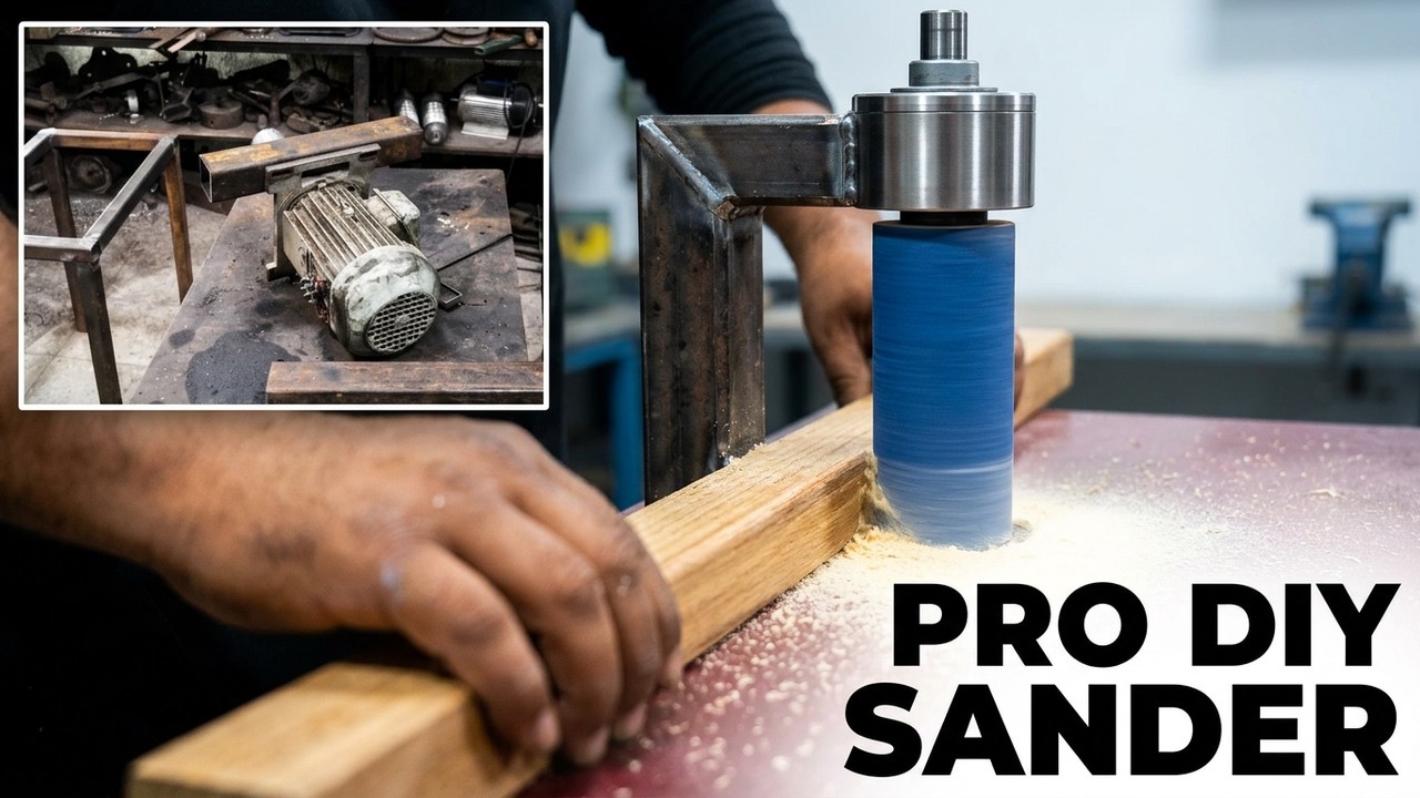 Homemade Oscillating Spindle Sander | DIY Woodworking Tool