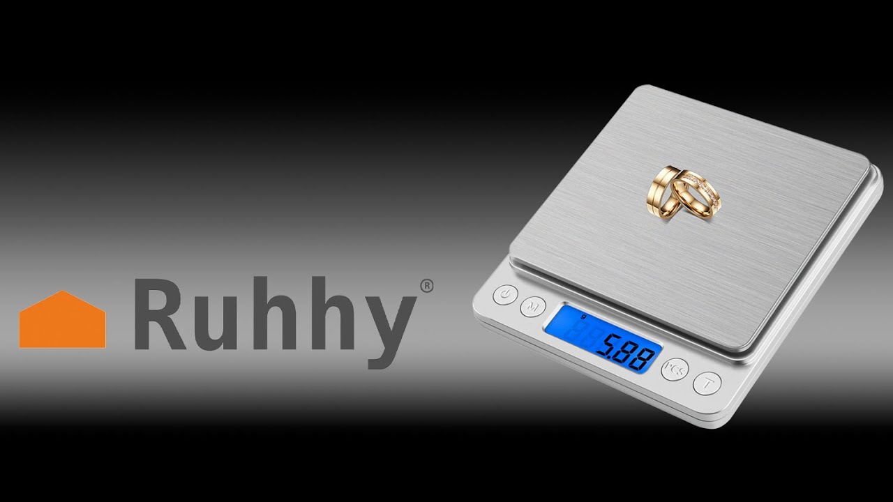 Waga Kuchenna Elektroniczna Precyzyjna z Wyświetlaczem LCD 500g Ruhhy