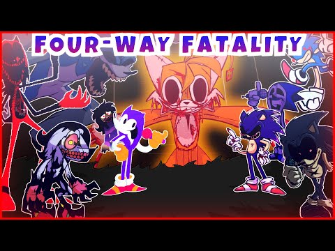FOUR-WAY FATALITY | Four-Way Fracture but V2.5/3.0 Characters Sings it | FNF COVER