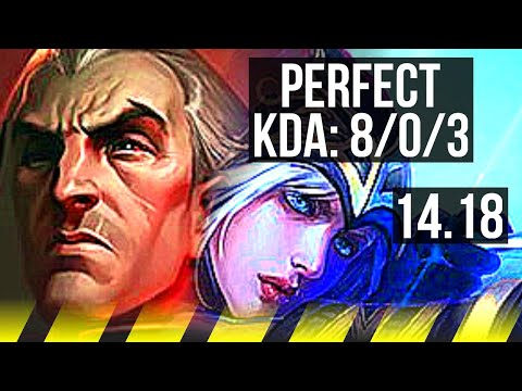 SWAIN & Thresh vs ASHE & Vel'Koz (ADC) | 8/0/3, Rank 7 Swain, Legendary | EUW Grandmaster | 14.18
