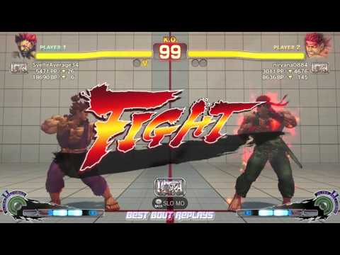 "Best Bout Replays"  USF4 - SvelteAverage34 vs nirvan0884   (1080p HD 60fps)