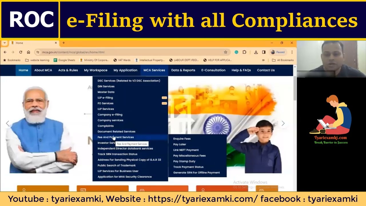 ROC e-Filing Course with all Compliances | MCA Portal | V3 and V2 Portal | Learn by Tyariexamki