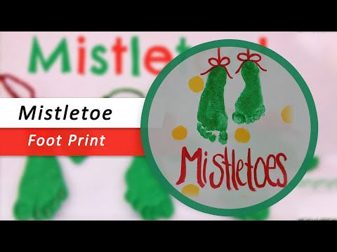 Mistletoe Footprint Craft