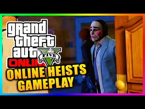 GTA 5 HEISTS GAMEPLAY DLC ONLINE - BANK HEIST - PART 1! GTA ONLINE PACIFIC STANDARD HEIST! (GTA V)