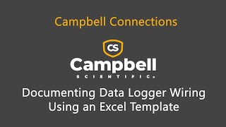 documenting data logger wiring using an excel template