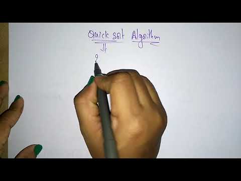 Quicksort algorithm| Example | Part 2 2 | Design Algorithms | Lec 18 | Bhanu Priya
