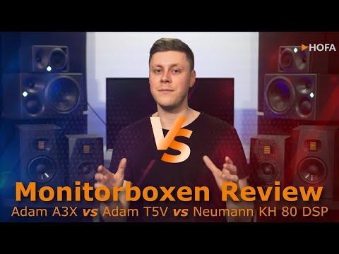 Studio-Monitore im Vergleich - ADAM Audio A3X vs Neumann KH 80 DSP vs ADAM Audio T5V