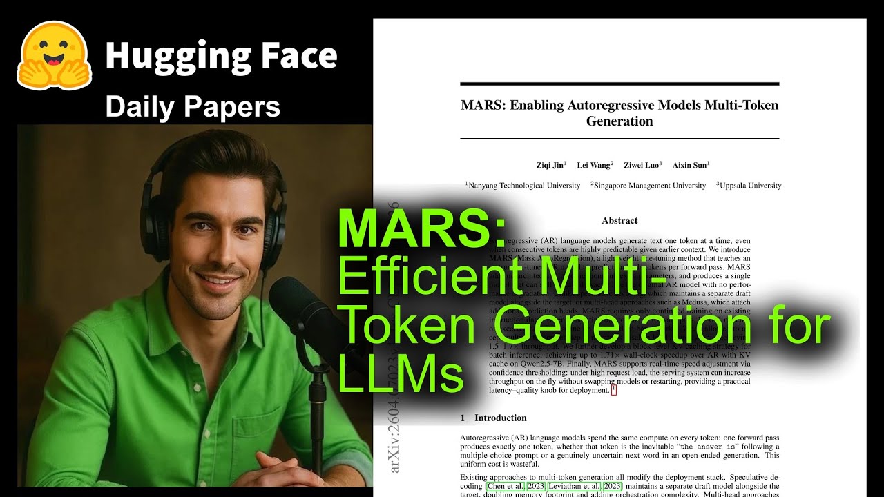 MARS: Efficient Multi-Token Generation for LLMs