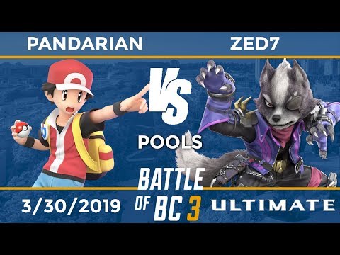 BoBC3: Pools - Pandarian (Pokemon Trainer) vs Zed7 (Wolf)