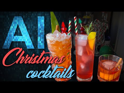 3 Christmas Cocktails Created by ChatGPT Artificial Intelligence