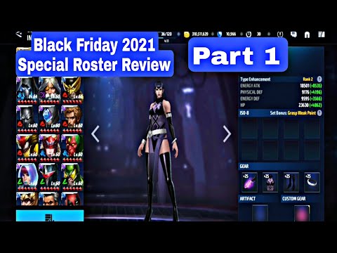 Black Friday 2021 Special Roster Review Part 1 - Marvel Future Fight