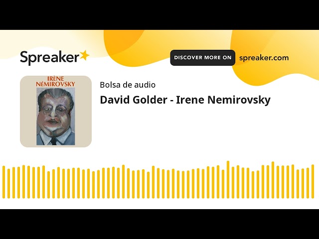 Vídeo relacionado con David Golder