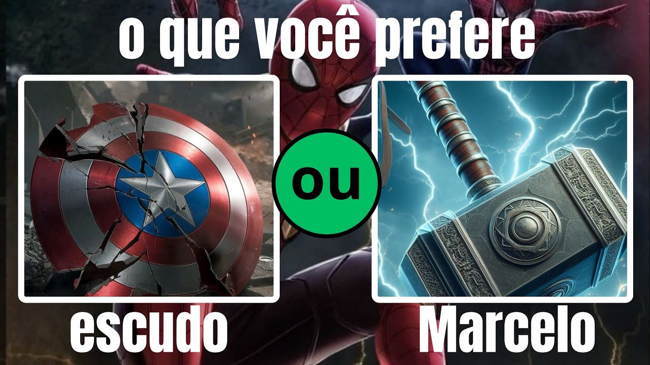 Escolhas Difíceis O Que Você Prefere desafio Marvel