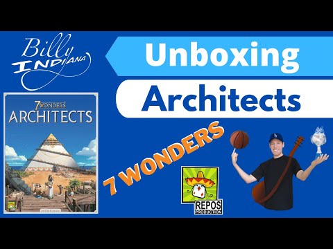 7 Wonders Architects Board Game Unboxing