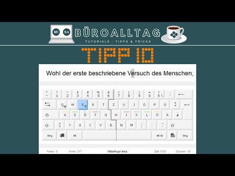 Learn the 10-finger typing system quickly, easily and for free with Tipp10