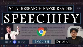 Speechify - Perfect Alternative to Spotify for Academicians - MrBeast AI Voice Read - English!