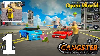 World Grand Gangster Simulator - Gameplay Walkthrough (Android iOS) Part 1