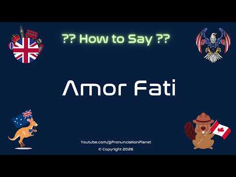 ❤️ 🔄 How to Pronounce Amor Fati? (CORRECTLY) | Pronunciation Planet