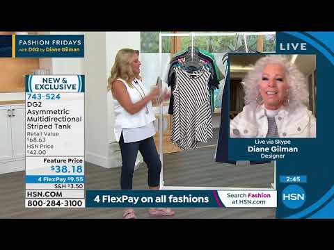 DG2 by Diane Gilman Asymmetric Multidirectional Striped ...