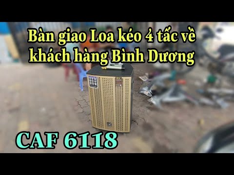 Bàn giao Loa kéo PL 6118 bass 4 tấc về khách hàng Bình Dương