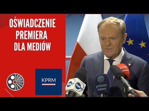 Oświadczenie Premiera Donalda Tuska dla mediów