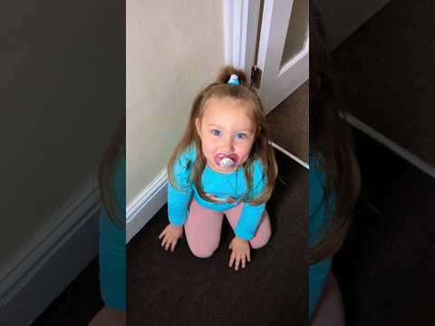 She found a pacifier 🤣 Cute baby 🍼 #shorts