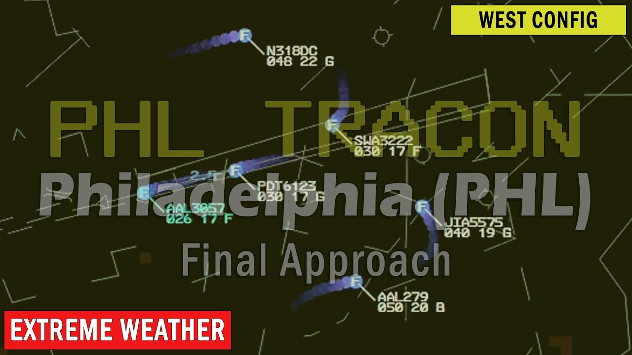 ATC RADAR | Philadelphia Airport affected by Extreme Precipitation