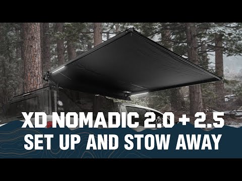XD Nomadic 90 Degree Awning Set Up and Stow Away