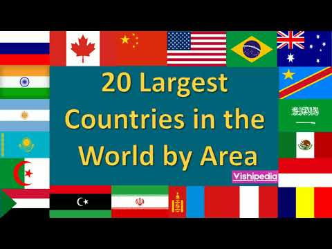 20 Largest Countries in the World by Area