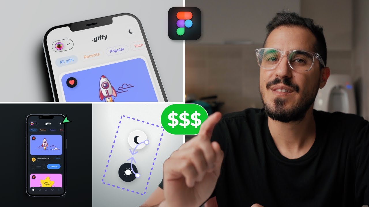 Prototyping Interactive Dark/Light Mode in Figma
