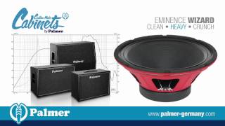 Video thumbnail for Palmer Custom Cabinet with Eminence Wizard speaker-chassis by Palmer