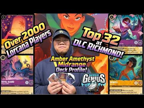 Amber Amethyst Midrange Deck | Top 32 at Lorcana DLC Richmond (2000+ Players)