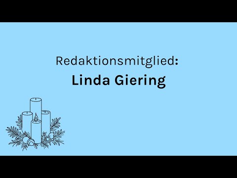 Der Andere Advent 2025/26 - Redaktionsmitglied Linda Giering