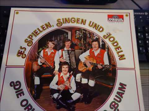 die  orig  4 tiroler buam  es spielen  singen  und jodeln  6  titel