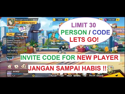 Code Invite New Player #2【ONE PUNCH MAN : THE STRONGEST】#kode #invite #new #player #code #pemainbaru