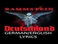 Rammstein Deutschland LYRICS English German Translation