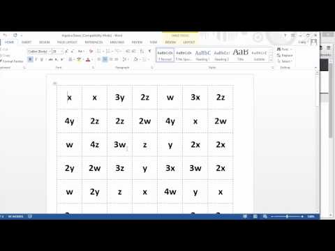 Maths ROTW 66 - Algebra Boxes