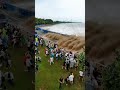it Really is the eighteenth tide of August.  Qiantang River Spring Tide ,China #tide #river #explore