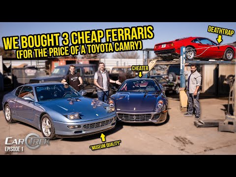 We Bought 3 Cheap Ferraris For The Price Of A Toyota Camry - Car Trek S4E1