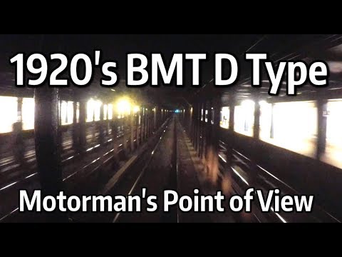 ⁴ᴷ Motorman's Point of View - 1920s BMT D Types from 36 St-4 Av to 57th St in Manhattan