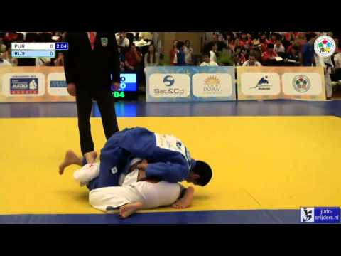 Judo 2013 World Championships Cadets Miami: Gandia (PUR) - Chasygov (RUS) [-66kg]
