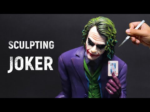 JOKER (Heath Ledger) Sculpture Timelapse - The Dark Knight #shorts