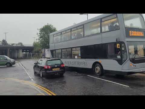 black cat travel east Lancs lolyne Y666 BCT passing Lincoln bus station.