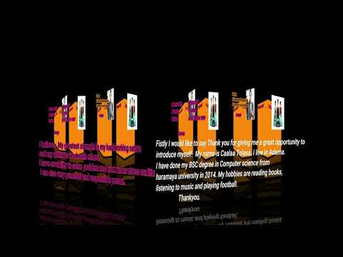 Common interview questions by Afaan Oromo, Tell me About your Self