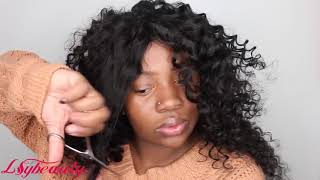 Quick Weave Tutorial Start to Finish: Deep Curly Human Hair Weave Bundles Install