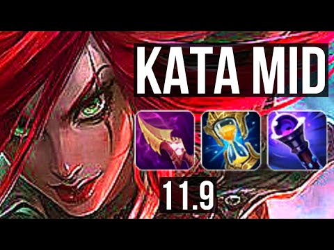 KATARINA vs ZED (MID) | Penta, Rank 6 Kata, Legendary, 800+ games, 23/5/7 | EUW Challenger | v11.9