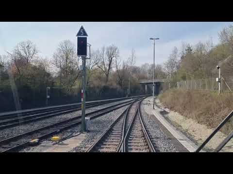 Führerstandmitfahrt. BR - 248 Vectron Dual Mode. Burghausen Terminal - Mühldorf. Betriebsbremsung.